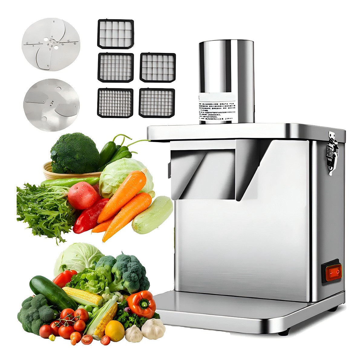Vegetable Chopper Cutter Commercial Electric Potato Dicing Machine 5 Cut size