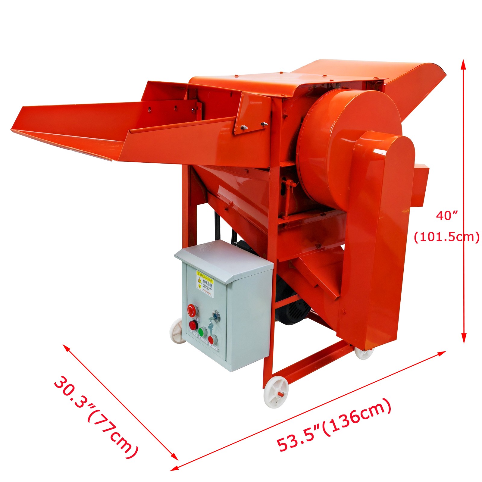 220V Grain Hulling&Peeling Machine Thresher Sheller for Rice Wheat 400-600kg/h