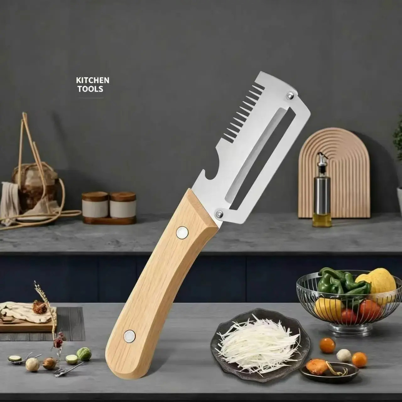 【Summervibes】Multi-Functional Vegetable Peeler for Kitchen, Ultra-Sharp Stainles