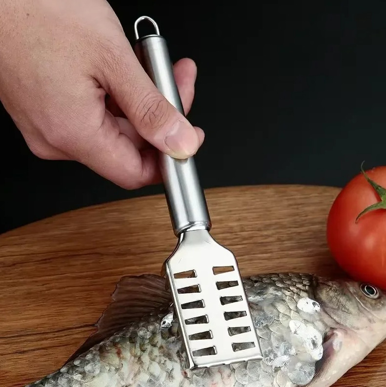1 pc Stainless Steel Fish Scaler Knife Sawtooth Scraper Tool