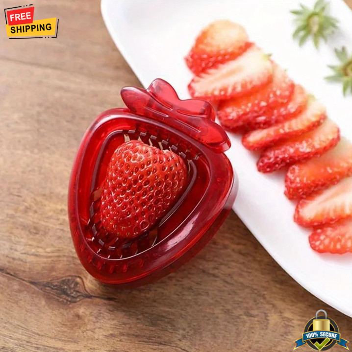 1 pc Stainless Steel Strawberry Slicer Cutter Corer Huller Fruit Stem Remover