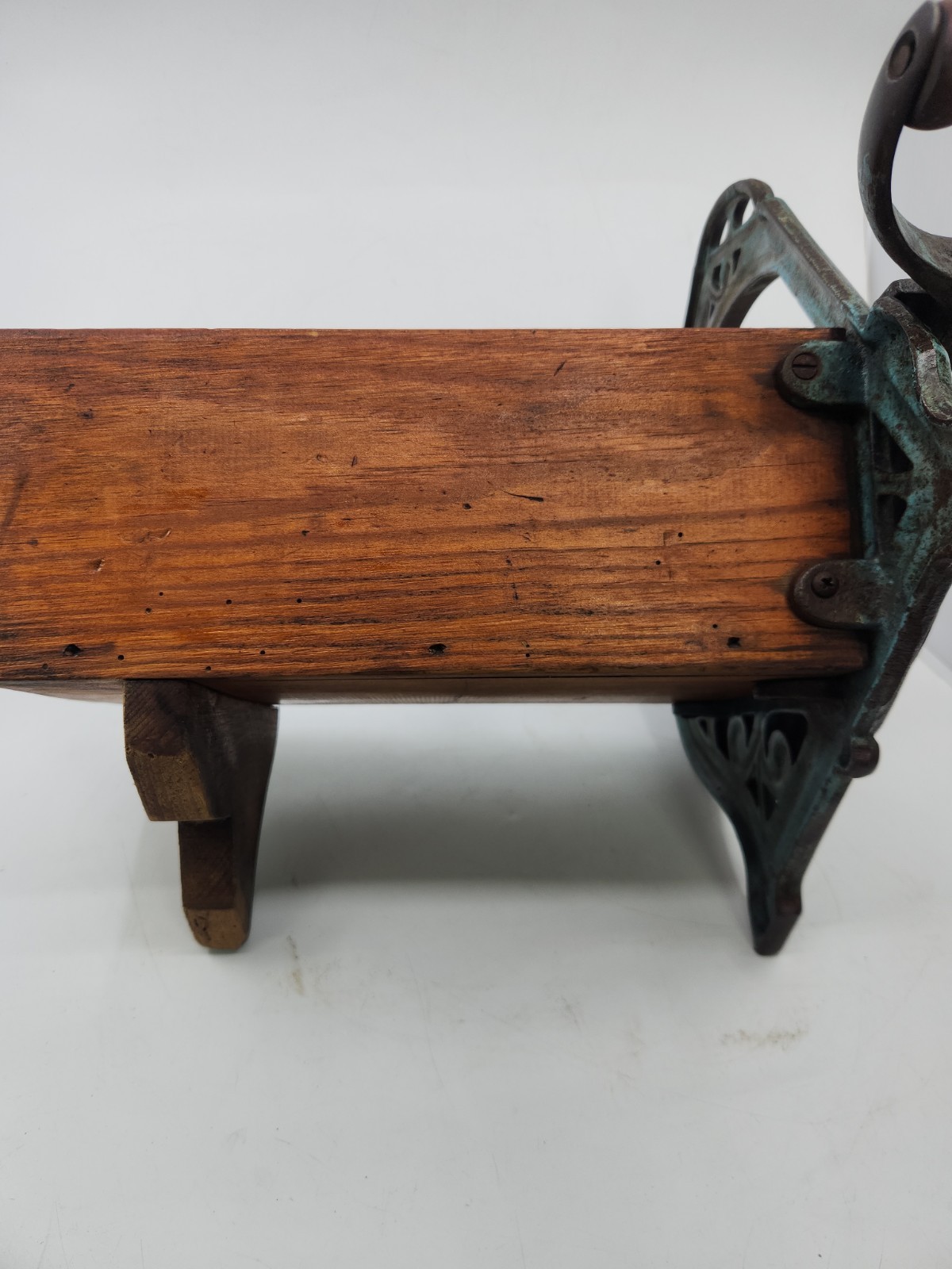 Antique No. 3 Cast Iron Manual Bread Slicer Primitive Farmhouse Kitchen Decor