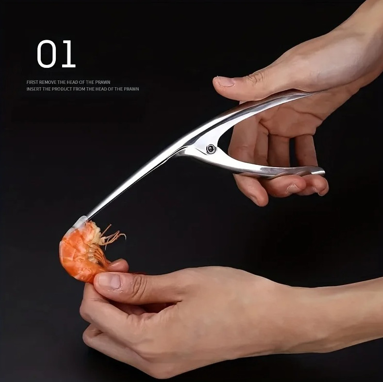 1 pc Stainless Steel Shrimp Line Knife – Easy Deveining Tool for Kitchen Use