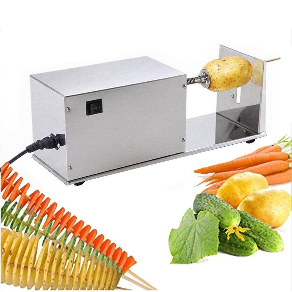 Spiral Tornado Potato Cutter Electric Potato Tower Chip Twister Vegetable Slicer