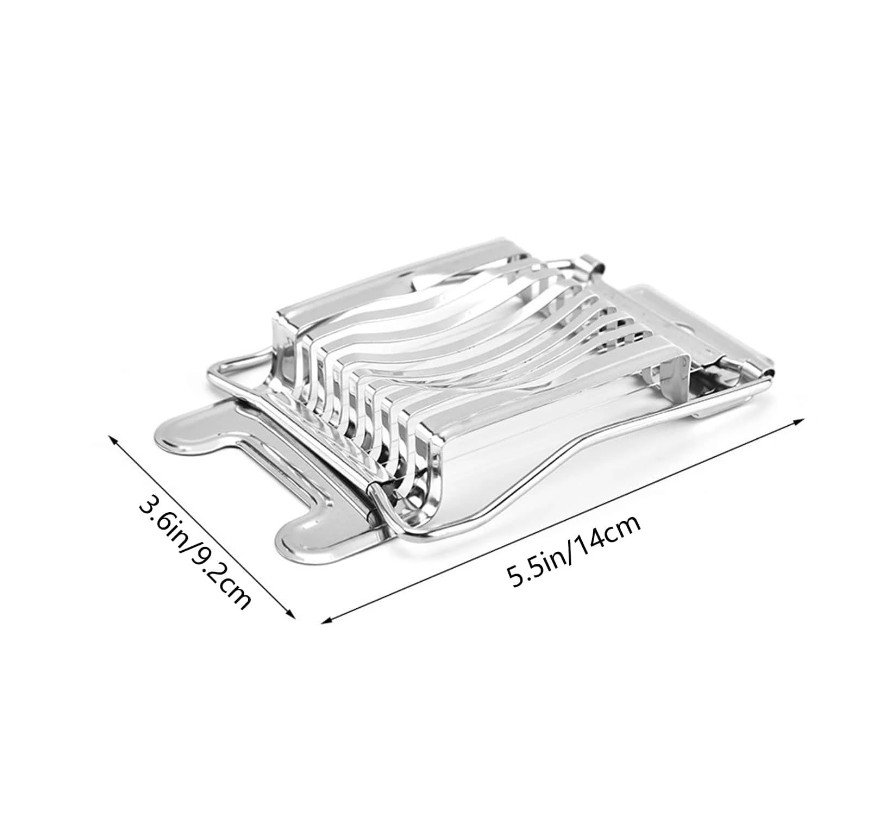 1 pc Stainless Steel Egg Slicer Cutter – Kitchen Tool for Perfect Slices