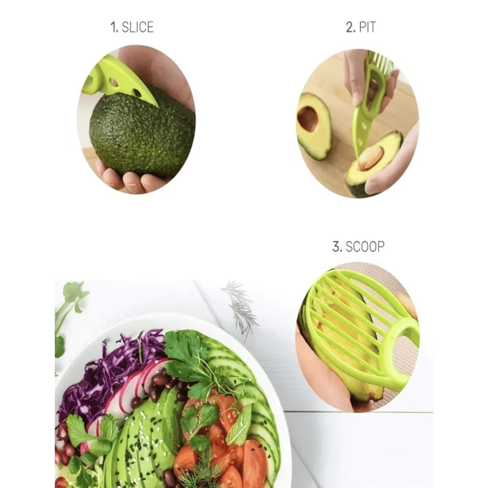 Vegetable Slicer Avocado Peeler Multi-Function Fruit Cutter 2 in 1 Kitchen Tools
