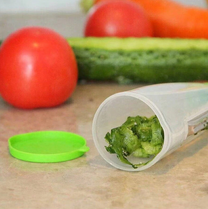 2-In-1 Stainless Steel Fruit & Vegetable Peeler with Peel Storage Bin,Easy Clean