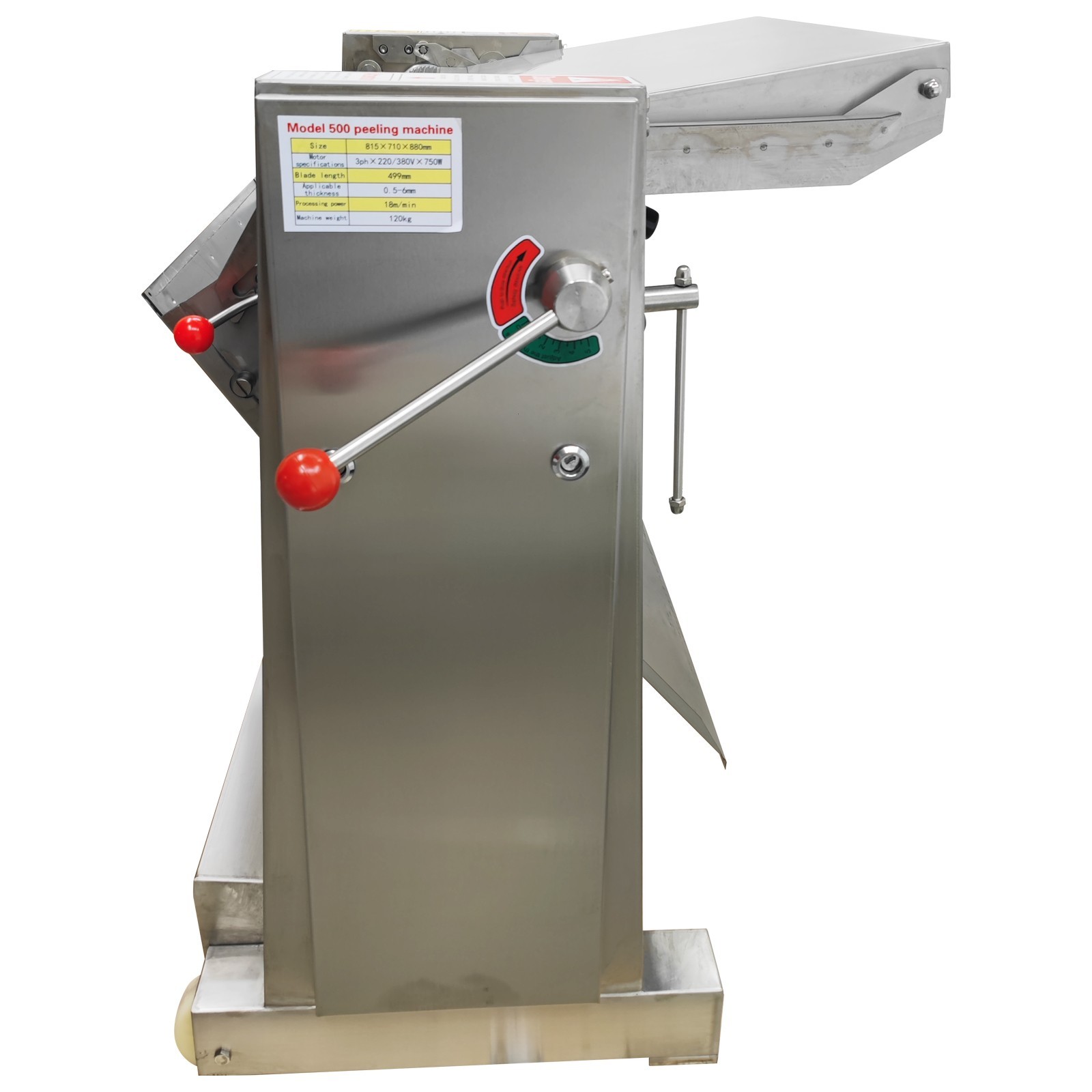 Automatic Pork Meat Skin Peeling Machine 110V 750W Movable Peeler Adjustable