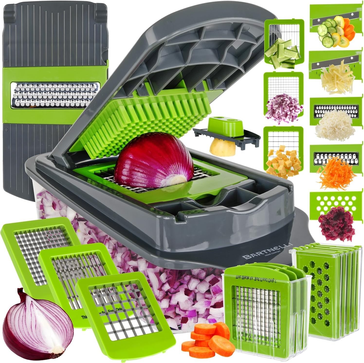 Vegetable Chopper Food Slicer Pro | 15 Pc MultiFuctional Kitchen Gadgets for …
