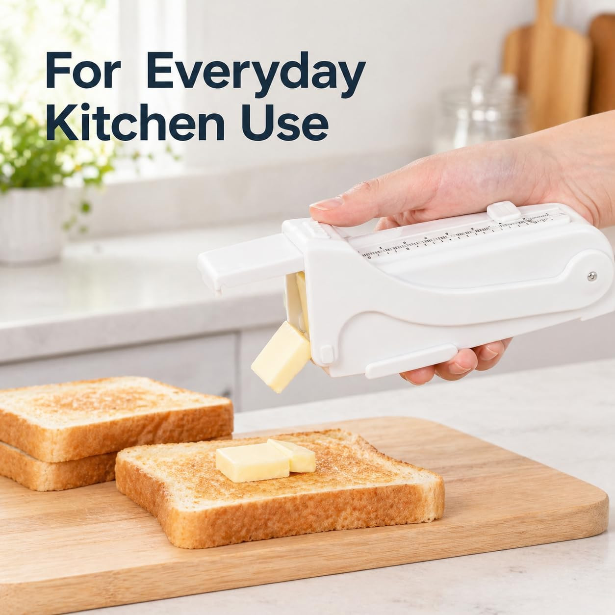 Butter Slicer and Dispenser, Adjustable Cutter for Stick Butter, White | ABS Bod