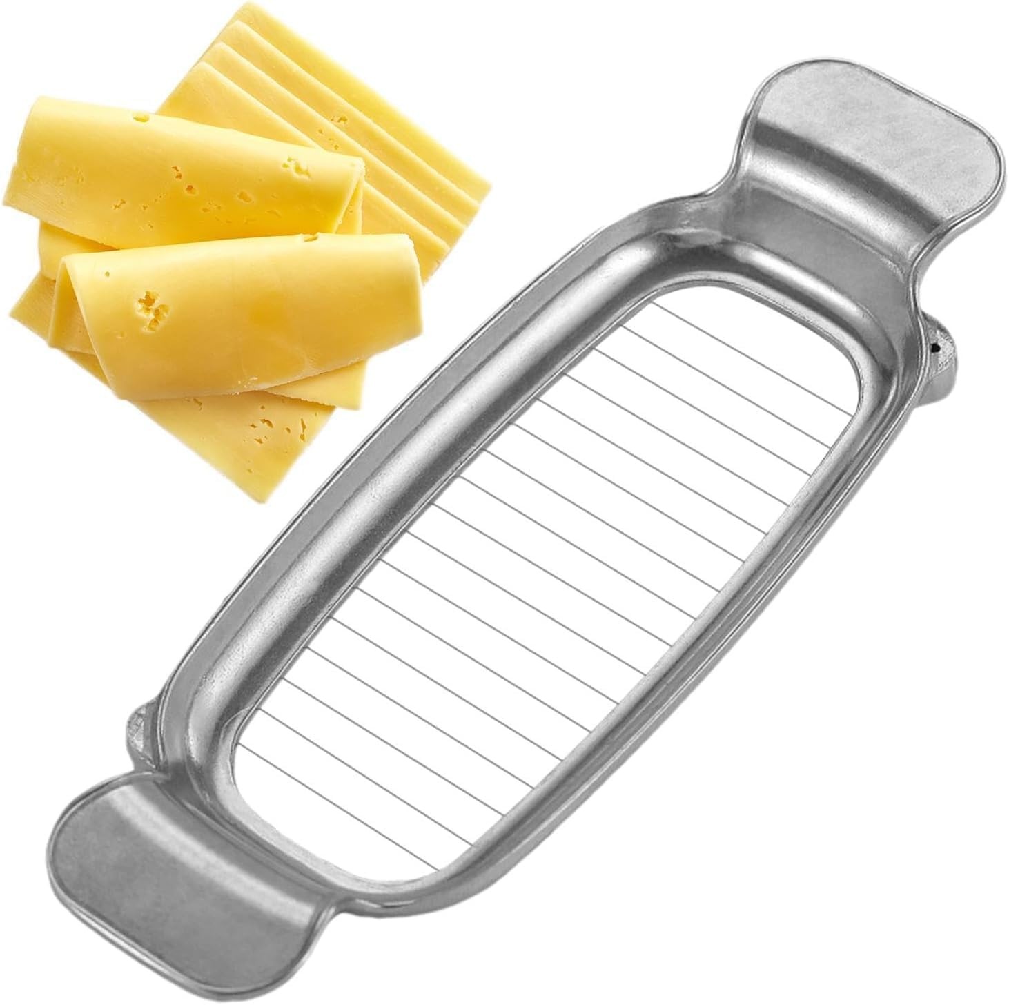 Stainless Steel Butter Cutter Slicer Cheese Cube Cutter Ergonomic Handle