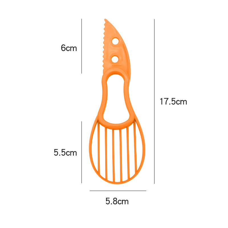 Avocado Cutter Corer Separator Pulp Shea Butter Scoop Fruit Peeler Slicer Knife