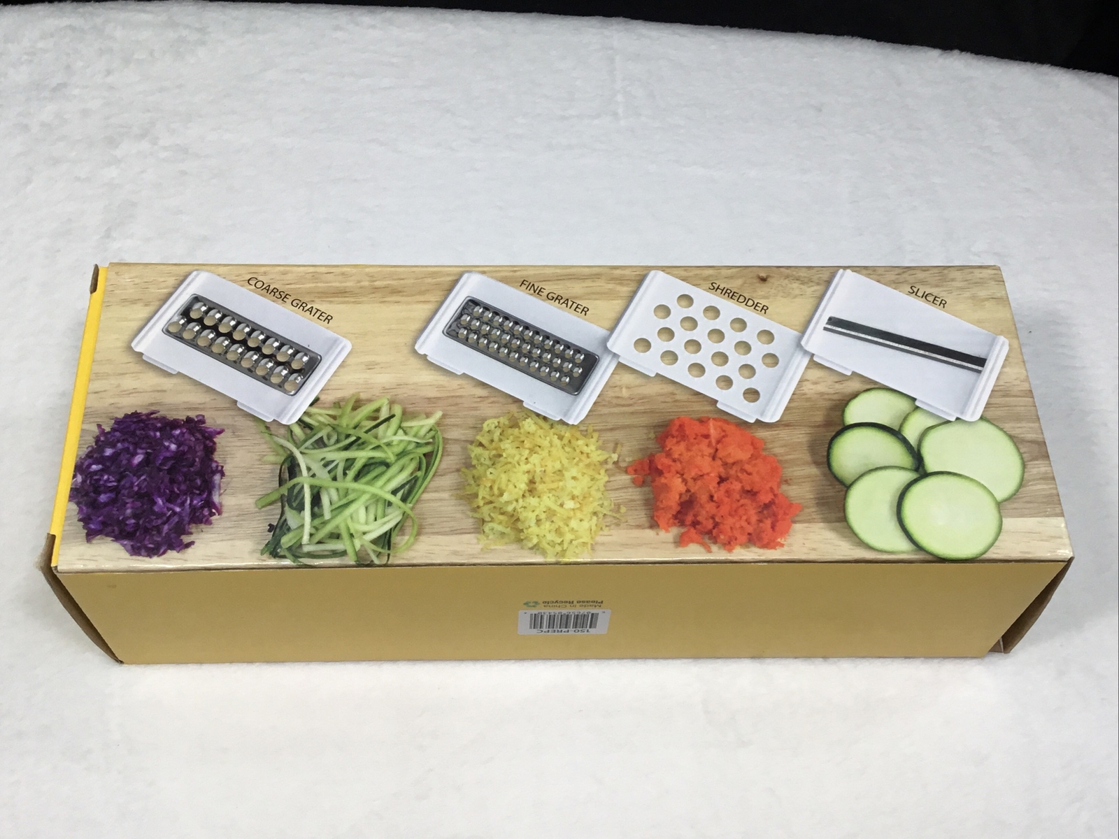 Kitchen Worthy Complete Kitchen Prep Center Slicing Shredding and Grating