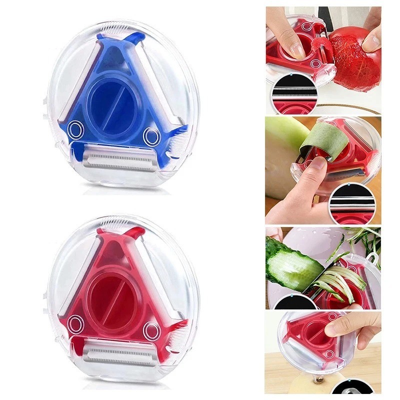 3pcs 3-in-1 Magic Trio Peeler Set Stainless Steel Multi-Blade Kitchen Tool – NEW