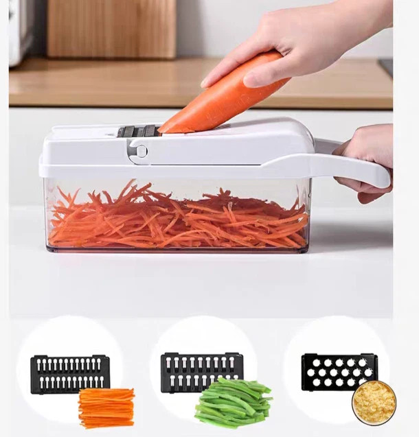 15-In-1 Vegetable Fruit Chopper Cutter Food Onion Veggie Dicer Slicer Kitchen