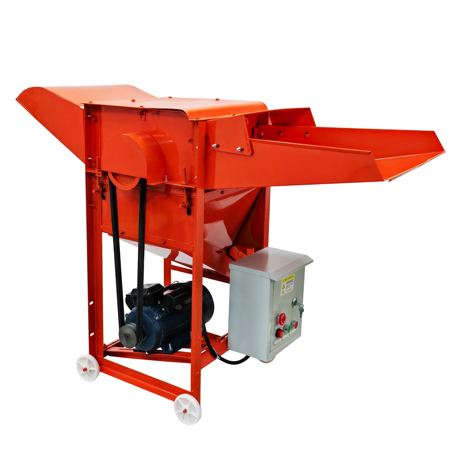 220V Grain Hulling&Peeling Machine Thresher Sheller for Rice Wheat 400-600kg/h