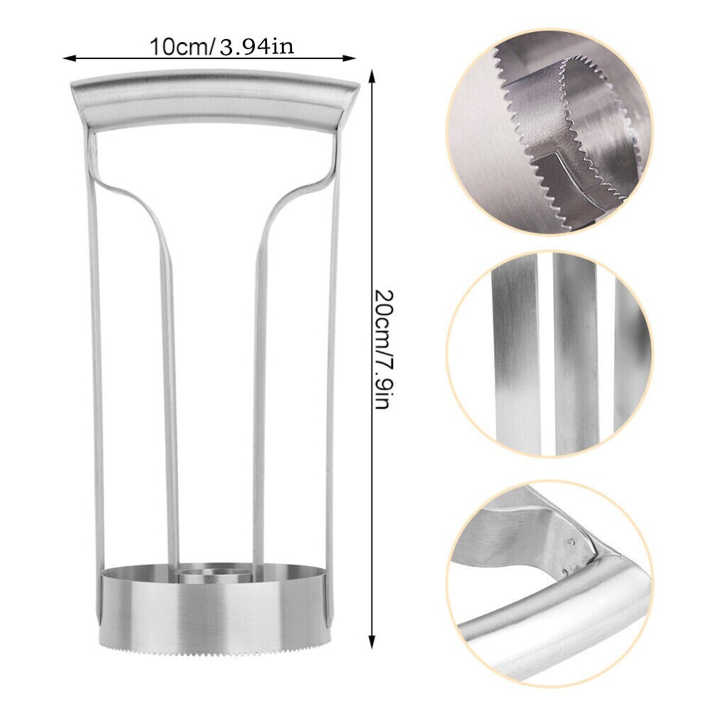 2PCS New Kitchen Tools Stainless Steel Pineapple Corer Slicer Cutter Eye Peeler