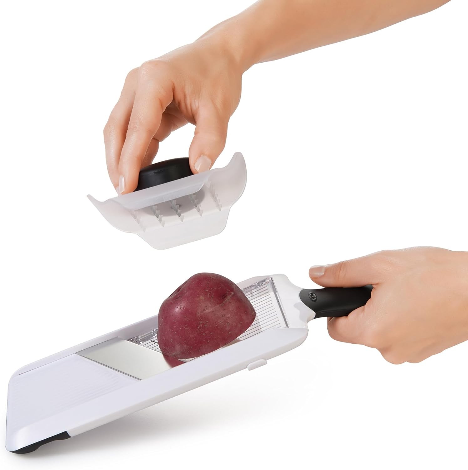 OXO Good Grips Handheld Mandoline Slicer for Kitchen,Adjustable Vegetable Slicer