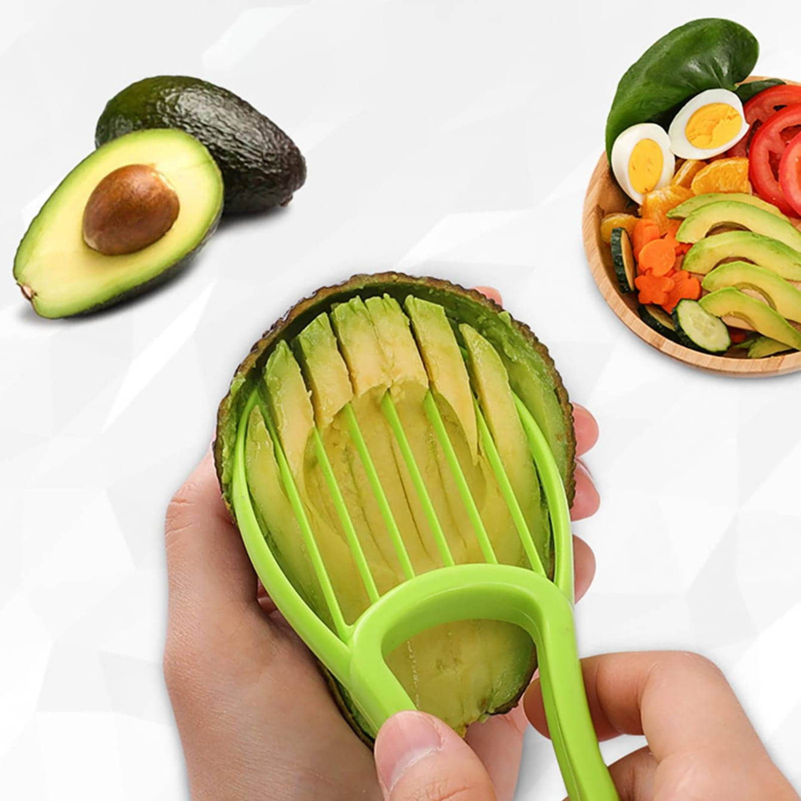 2-in-1 Avocado Slicer Cutter & Pit Remover Fruit Slicer Peeler Kitchen Gadgets