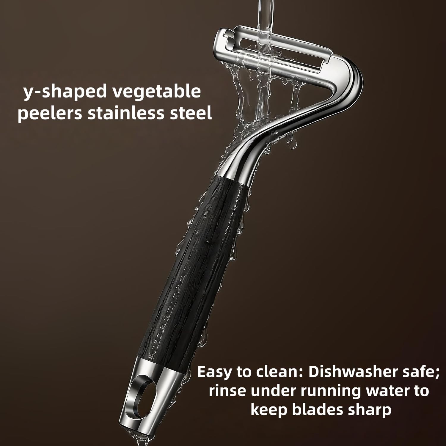 Large Swivel Vegetable Peeler, stainless steel flat Versatile Works on apple Car