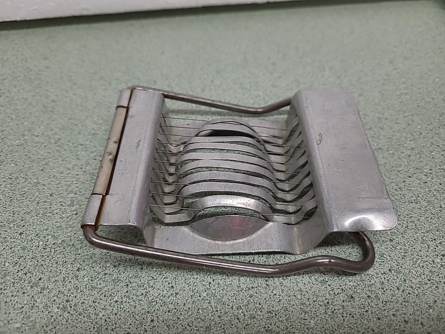 Antique Aluminum Egg Slicer