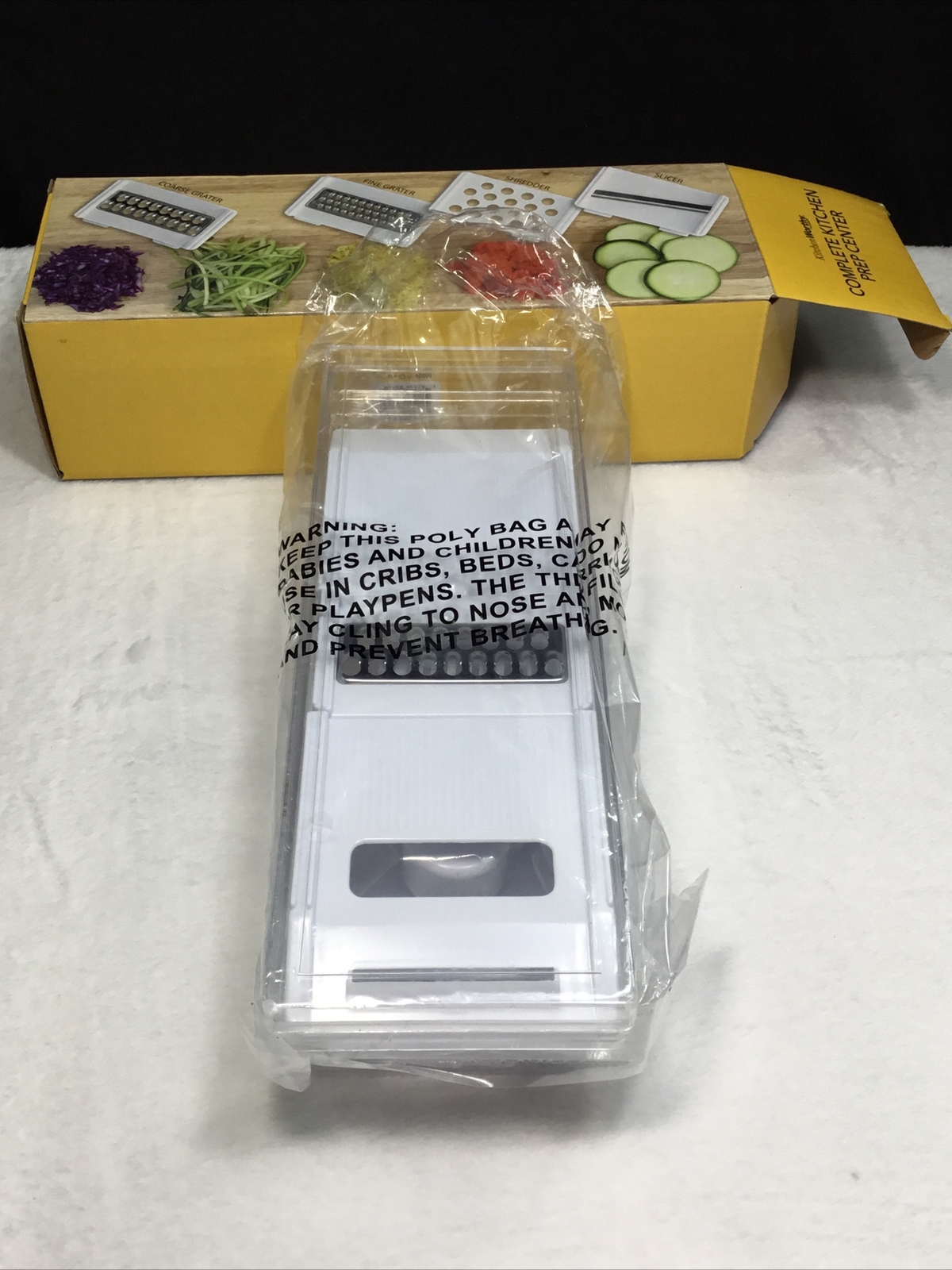Kitchen Worthy Complete Kitchen Prep Center Slicing Shredding and Grating