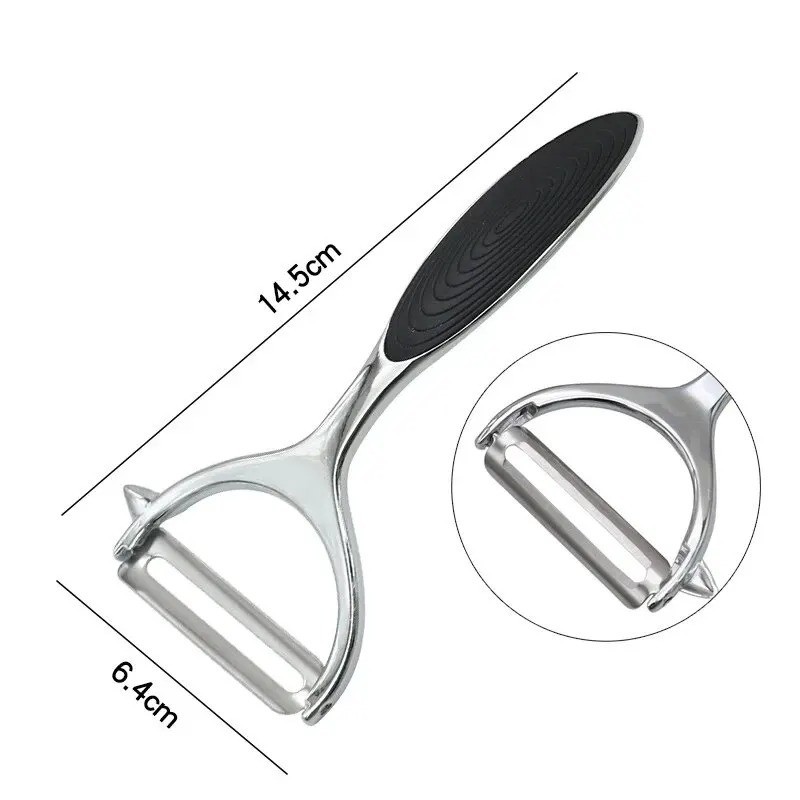 Stainless Steel Vegetable Fruit Peeler Non Slip Handle Potato Carrot Peeler