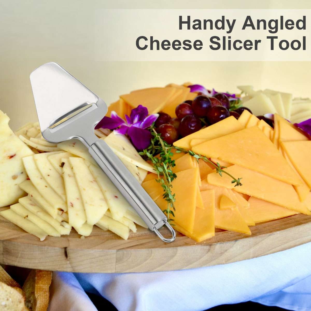 Stainless Steel Cheese Slicer Heavy Duty Cheese Butter Cutter Perfectly