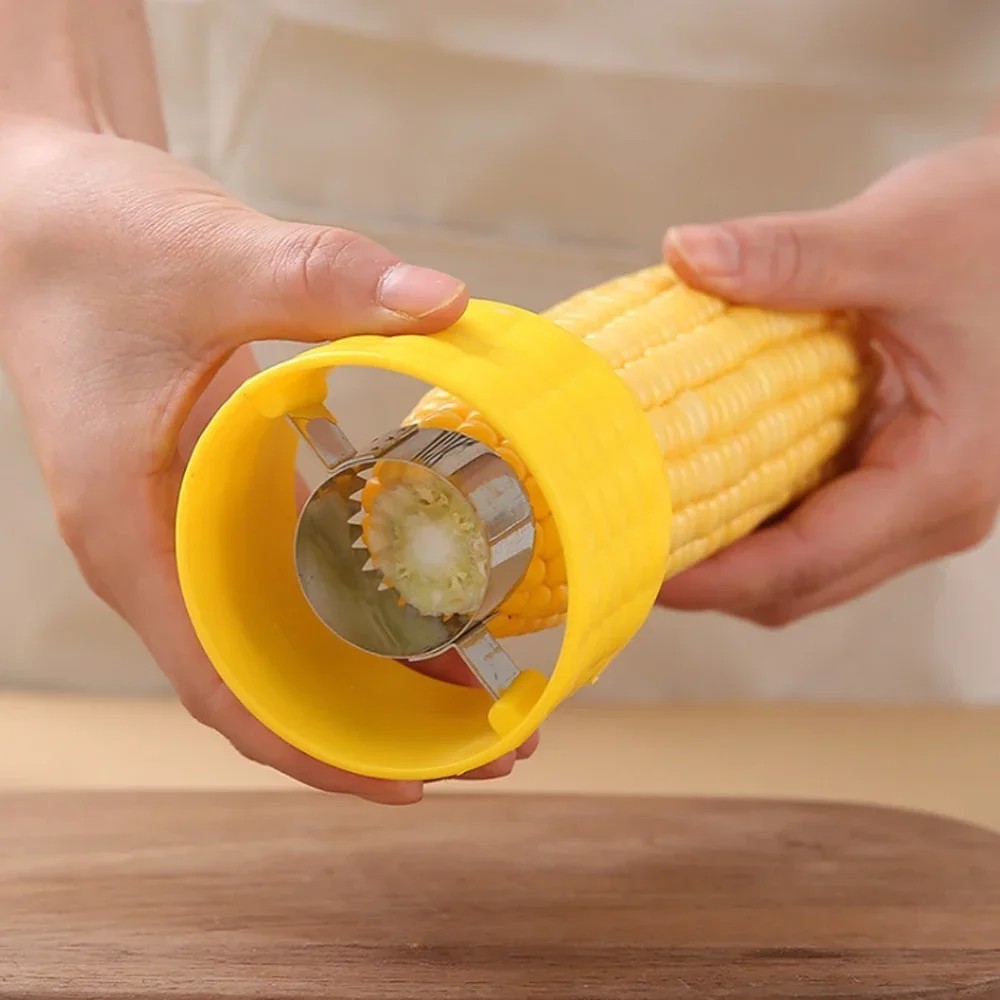 1x Corn Cob Stripper Kernel Remover Stainless Steel Peeler Cutter Kitchen Gadget