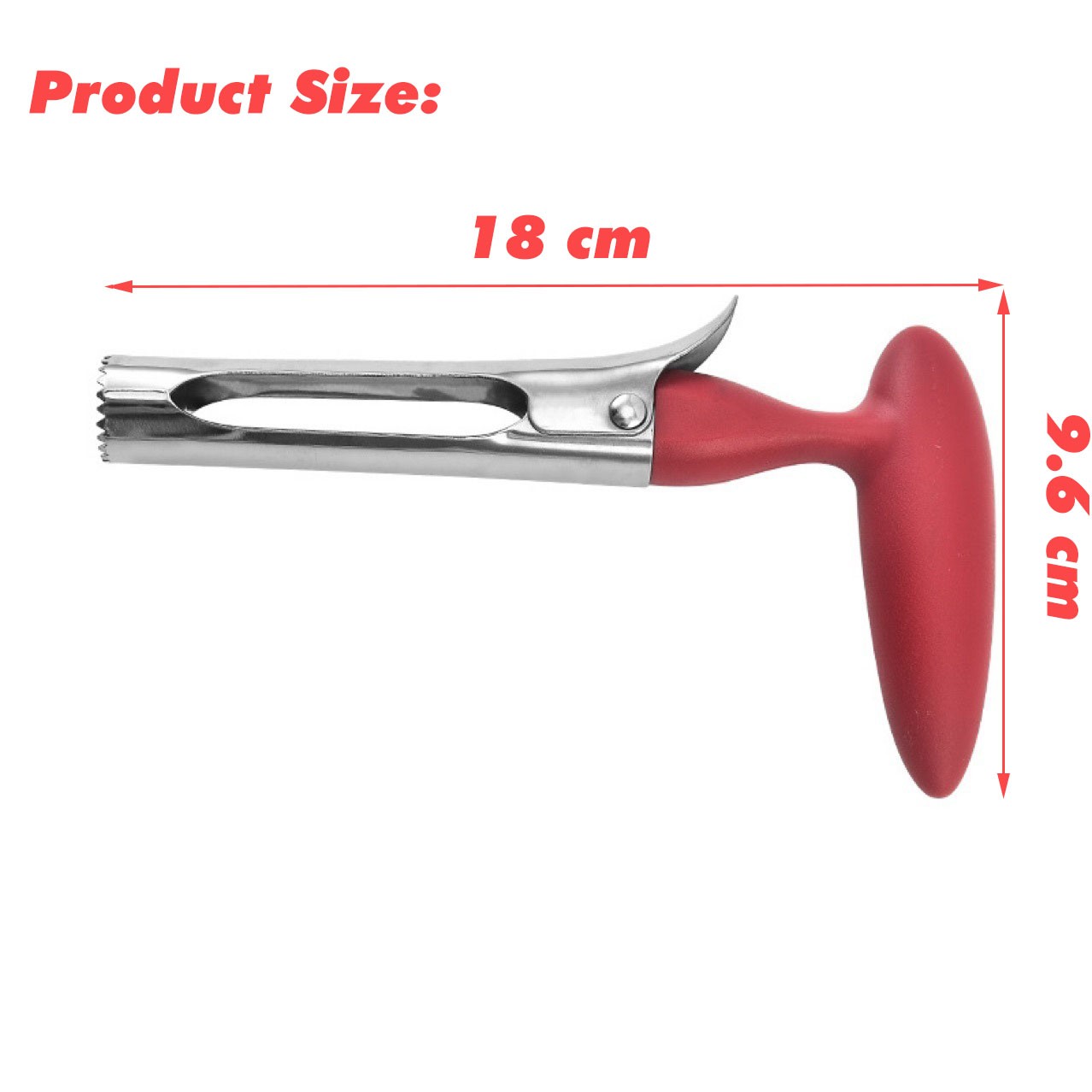 Fruit Apple Corer Pear Tools Stainless Steel Kitchen Twist Easy Core Remover US
