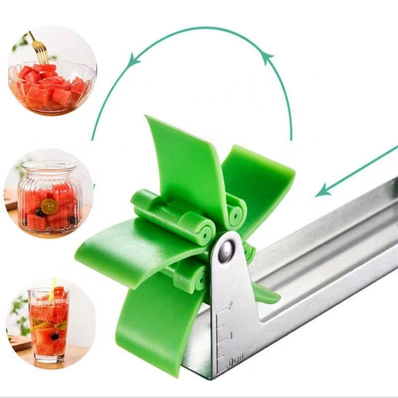 Watermelon Slicer Fruit Cutter Windmill Kitchen Utensils Gadgets Stainless Steel