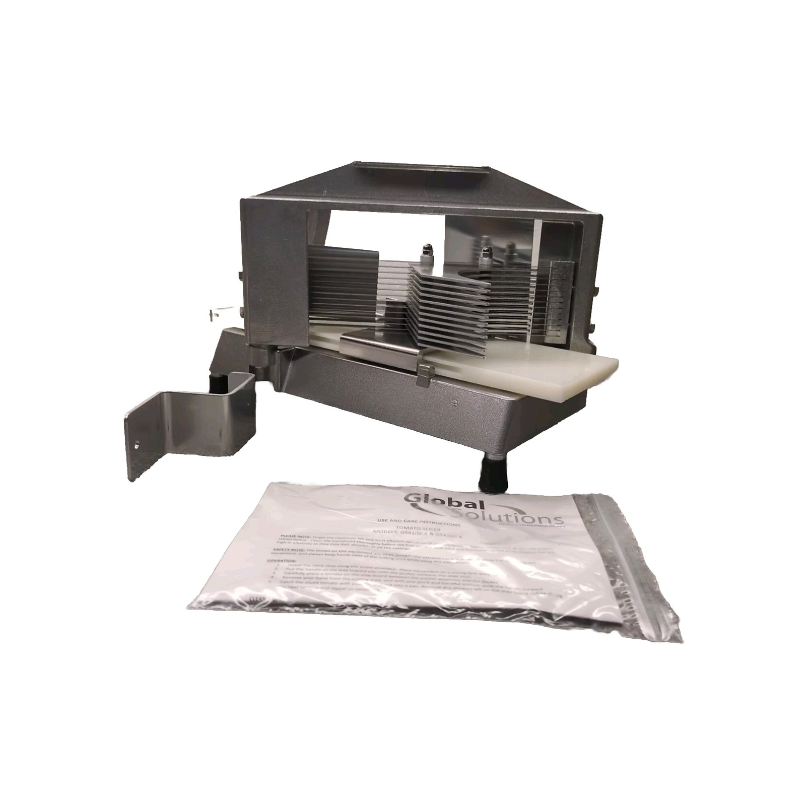 Global Solutions GS4100A Tomato Slicer 3/16″ Aluminum NFS Silver NEMCO GS4100