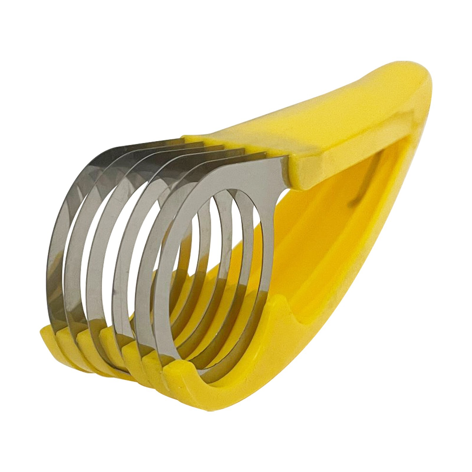 5 Slice Banana Slicer PP+Stainless Fruit Vegetable Salad Cutter Kitchen Tools