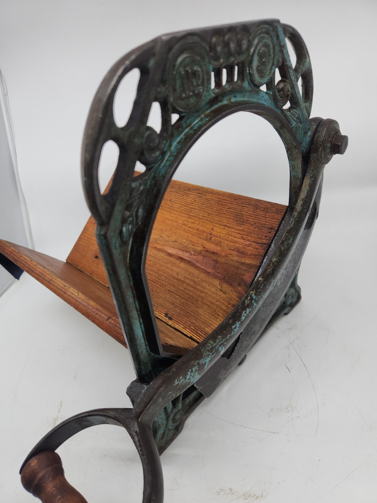Antique No. 3 Cast Iron Manual Bread Slicer Primitive Farmhouse Kitchen Decor