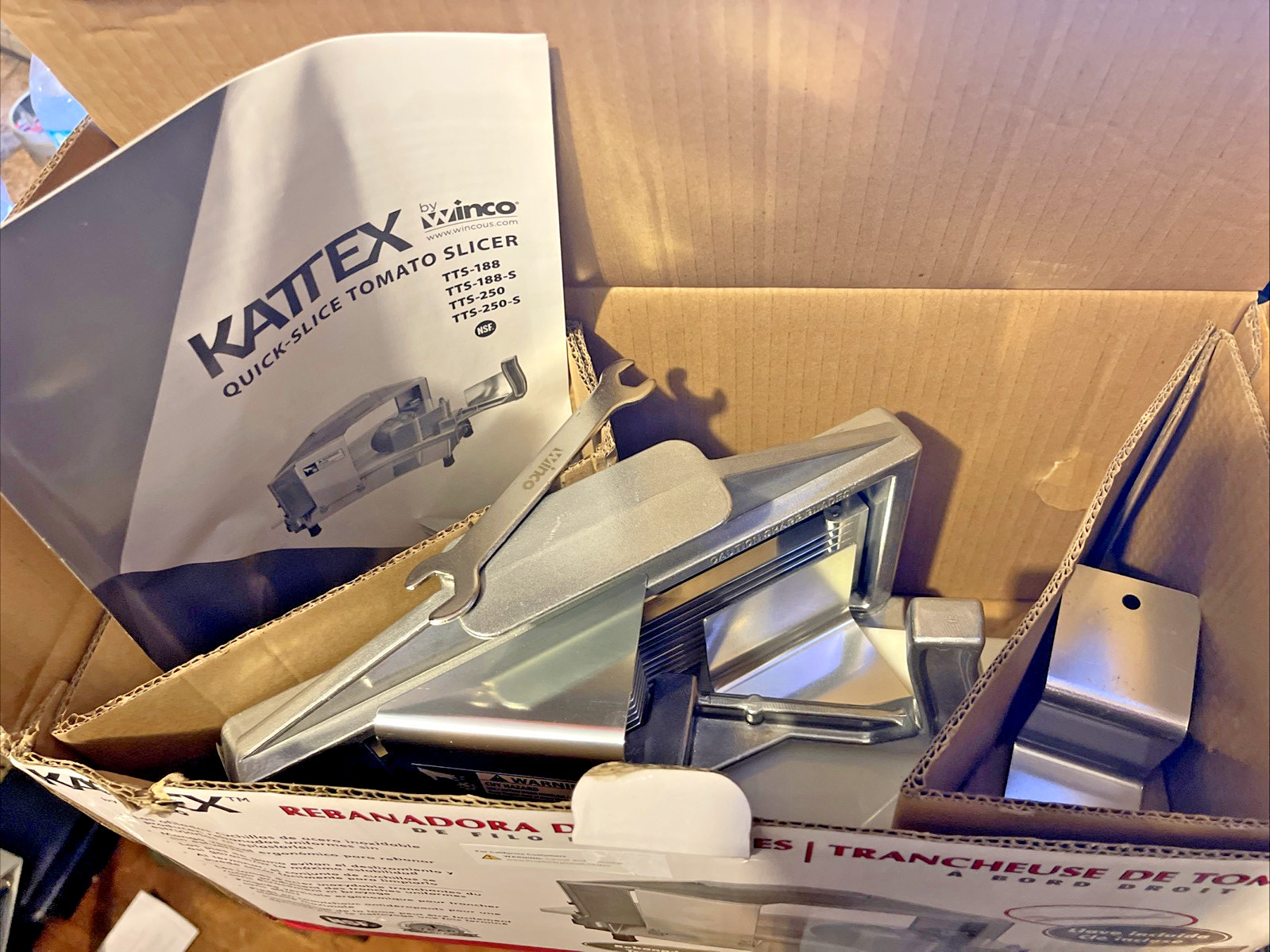 Winco TTS250 1/4 in Kattex Tomato Slicer