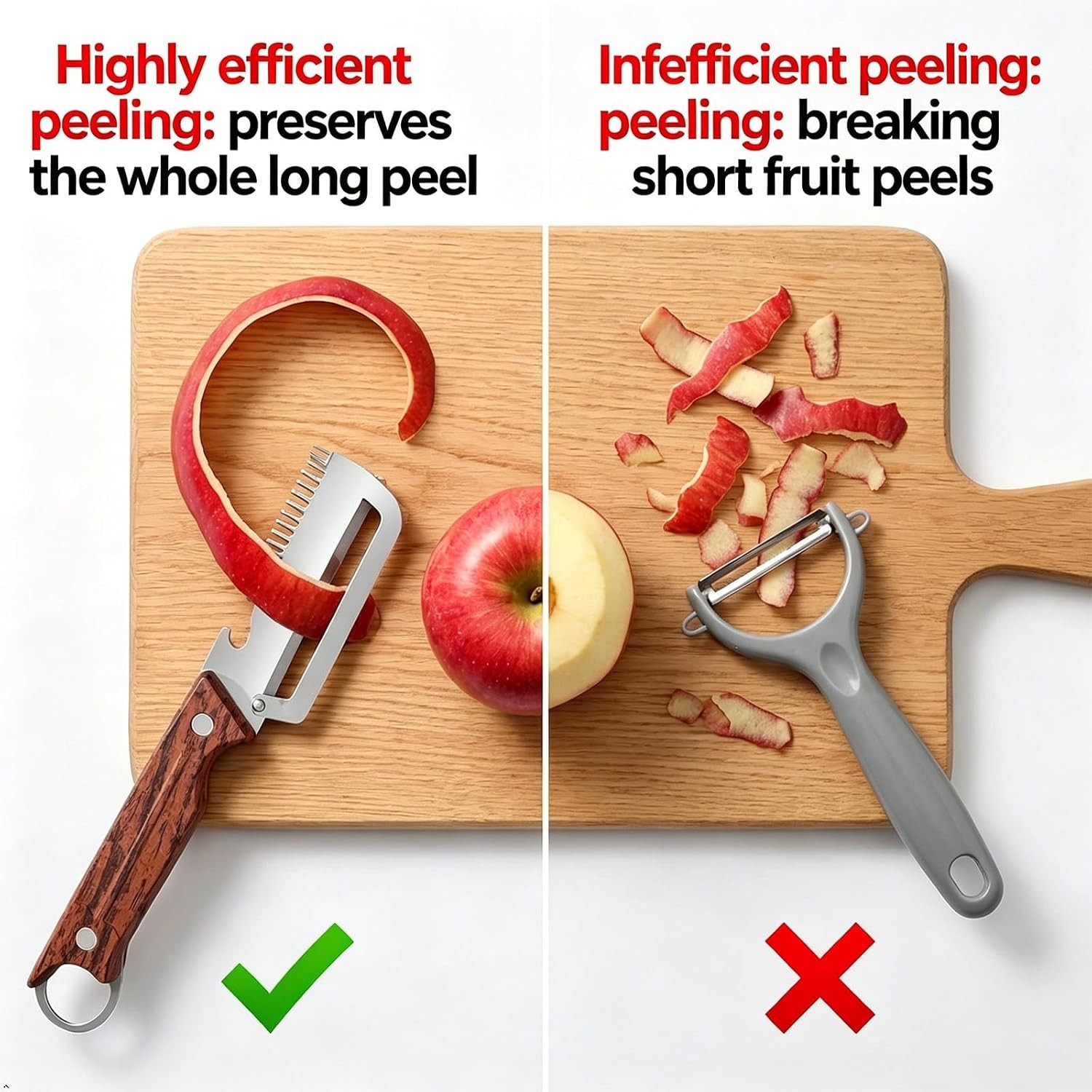 2Pcs Vegetable Peeler 3 in 1 Multi-Functional for Kitchen Stainless Steel Peeler