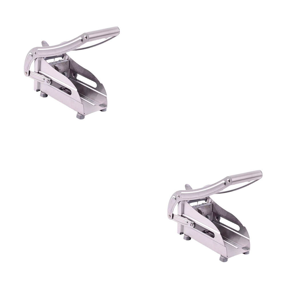 US 1-2 Pack French Fry Cutter Stainless Steel Potato Slicer Vegetable Chopper