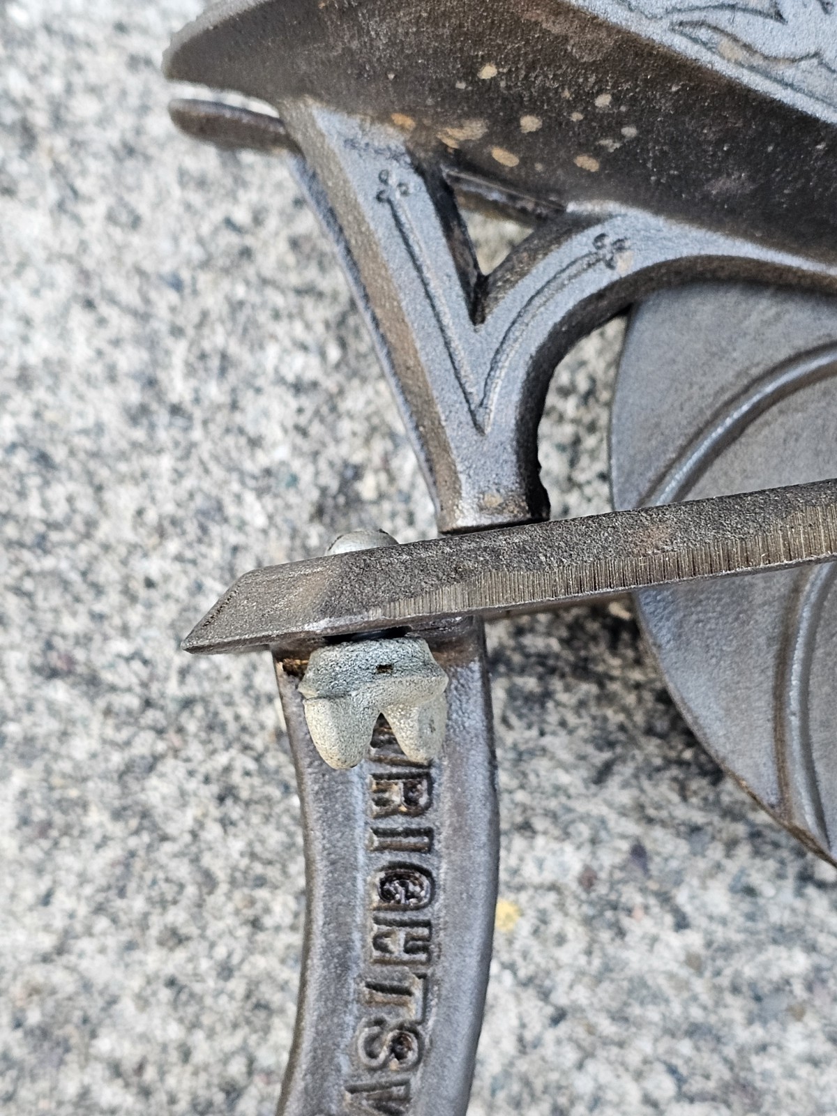 Cherry Stoner Pitter Wrightsville Hardware Co PA Vintage Hand Crank Cast Iron