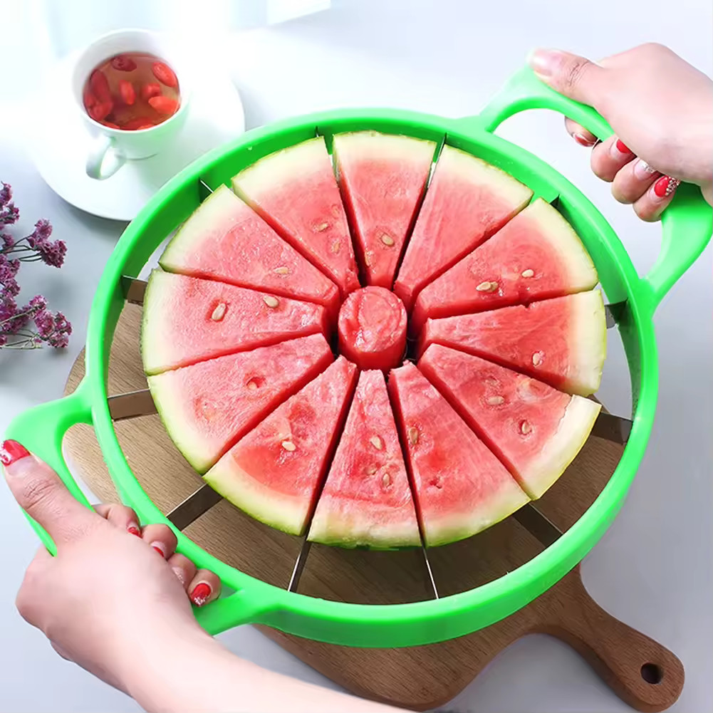 1 pc Stainless Steel Watermelon Slicer Cutter 12 Slice Fruit Divider Tool