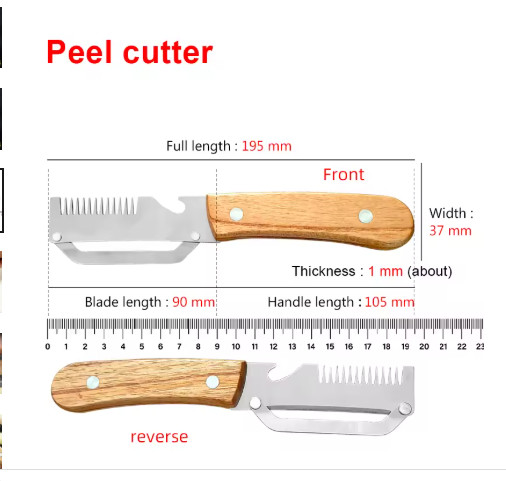 NEW 2 in 1 Multi-Functional Vegetable Peeler for Kitchen Stainless Steel Peeler