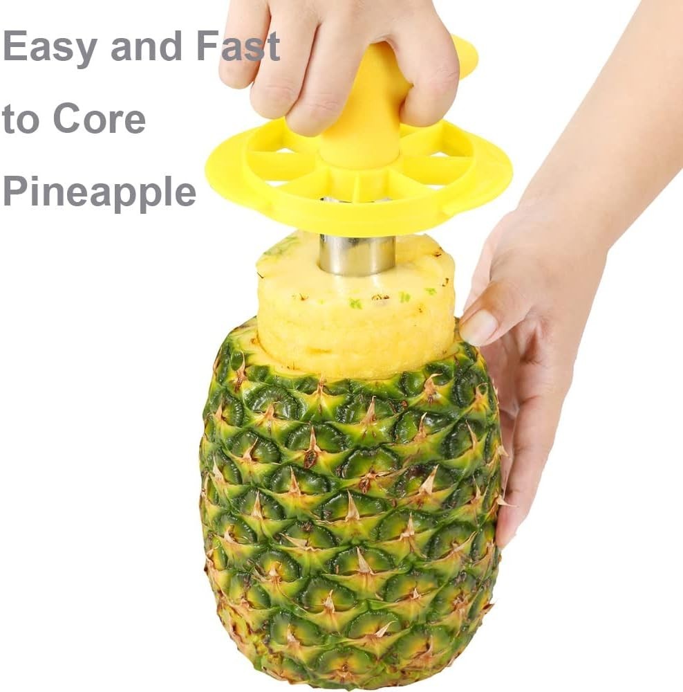 Easy Kitchen Tool Stainless Steel Fruit Pineapple Peeler Corer Slicer Cutter