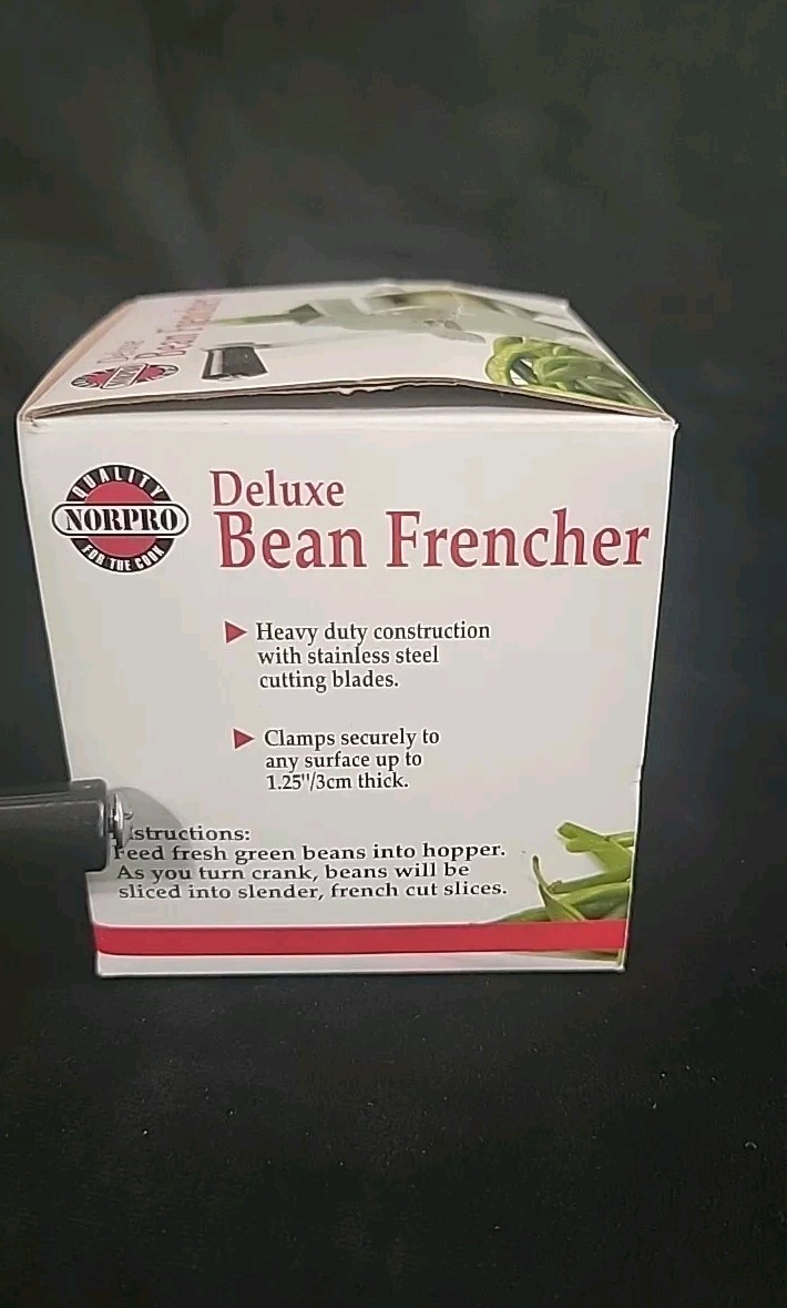 Norpro Deluxe Bean Frencher Heavy Duty with Clamp w/Original Box As Shown