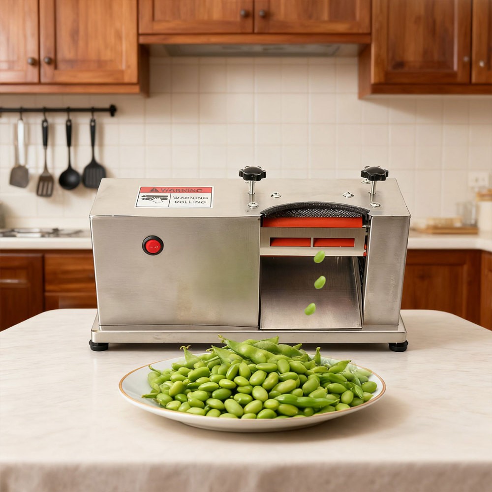 Electric Pea Sheller Machine 15W Edamame Bean Pea Peeler Removing Machine