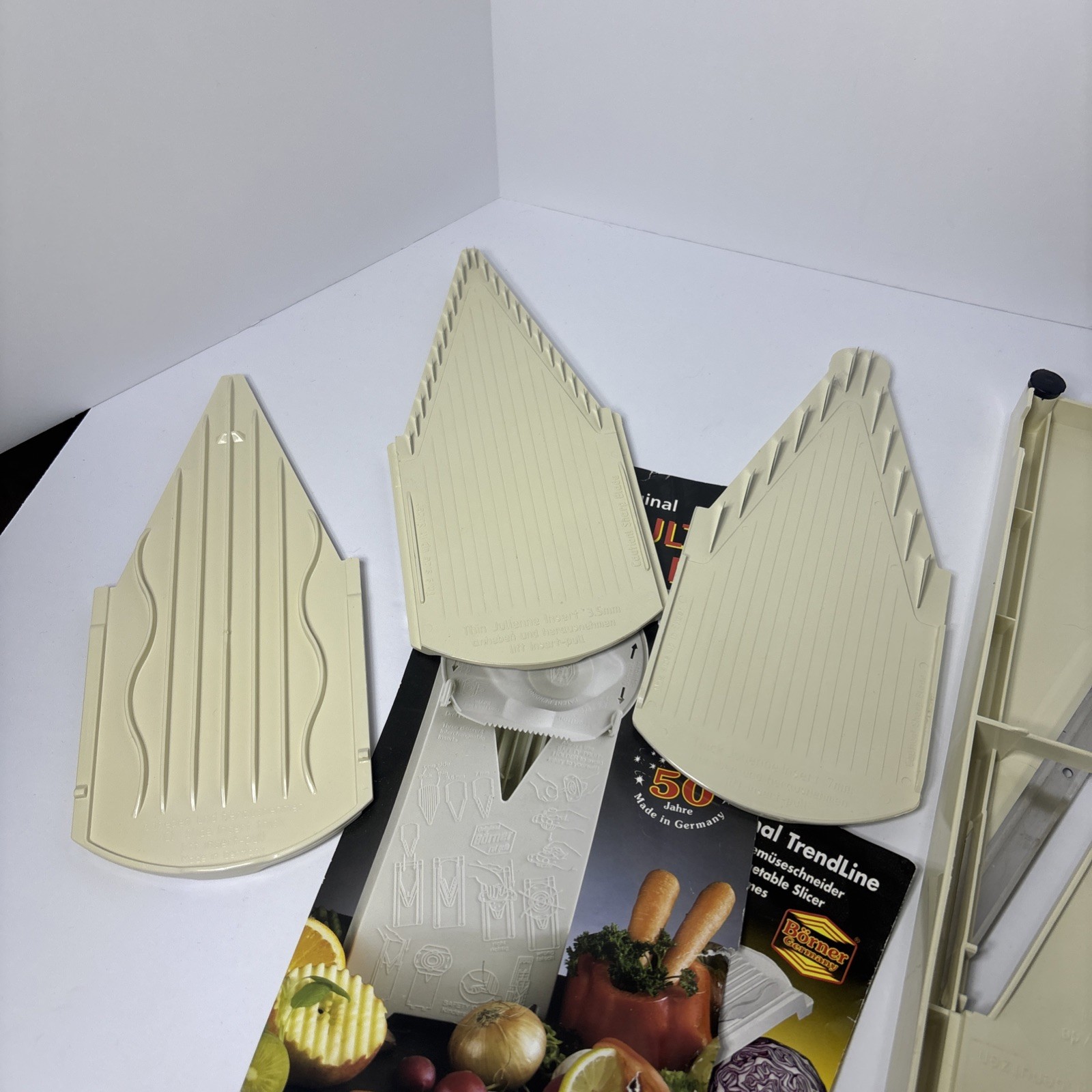 Original BORNER V-Slicer Mandoline Food Slicer w/Multi Box Made in Germany