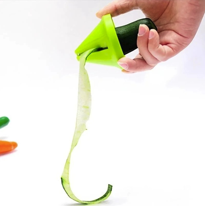 1pc Manual Rotary Vegetable Slicer Spiral Peeler Kitchen Grater Tool – NEW