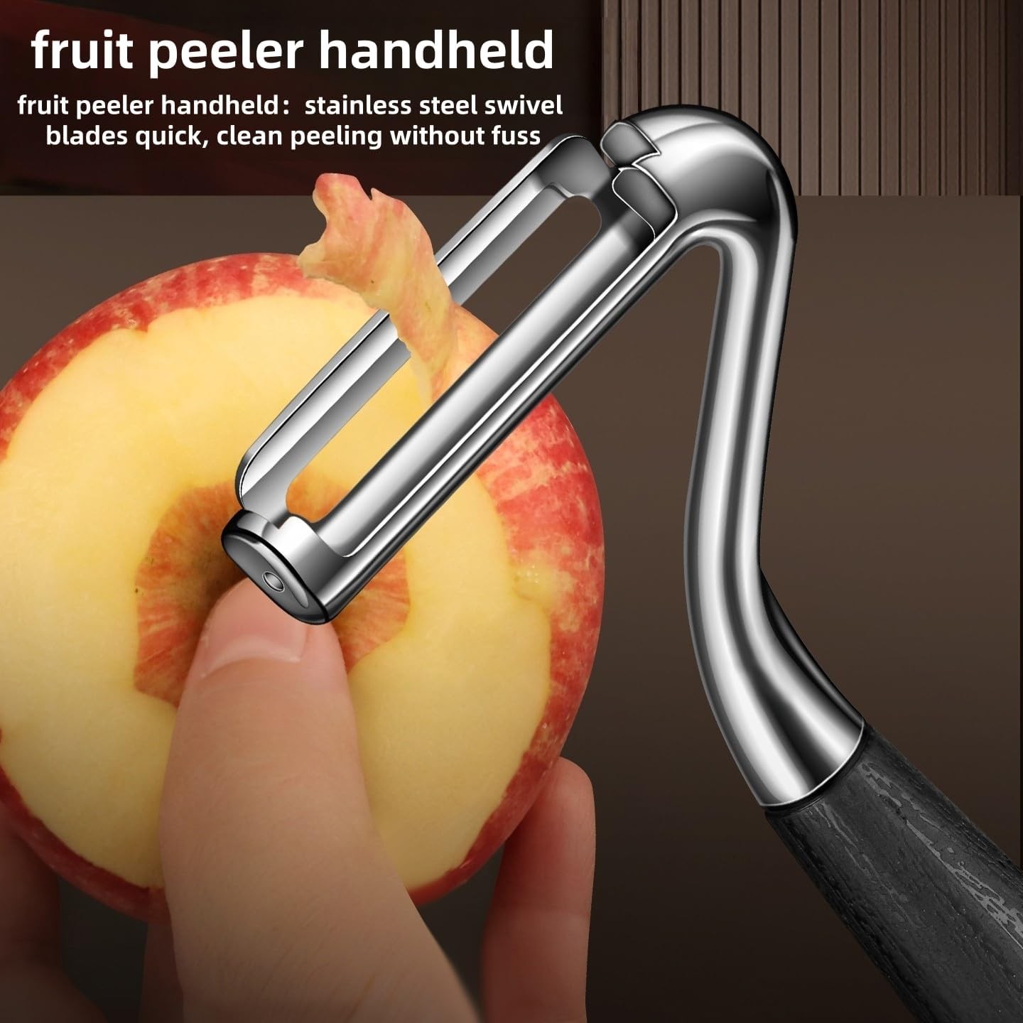 Swivel Vegetable Peeler，stainless steel flat peeler | Versatile ： Works on
