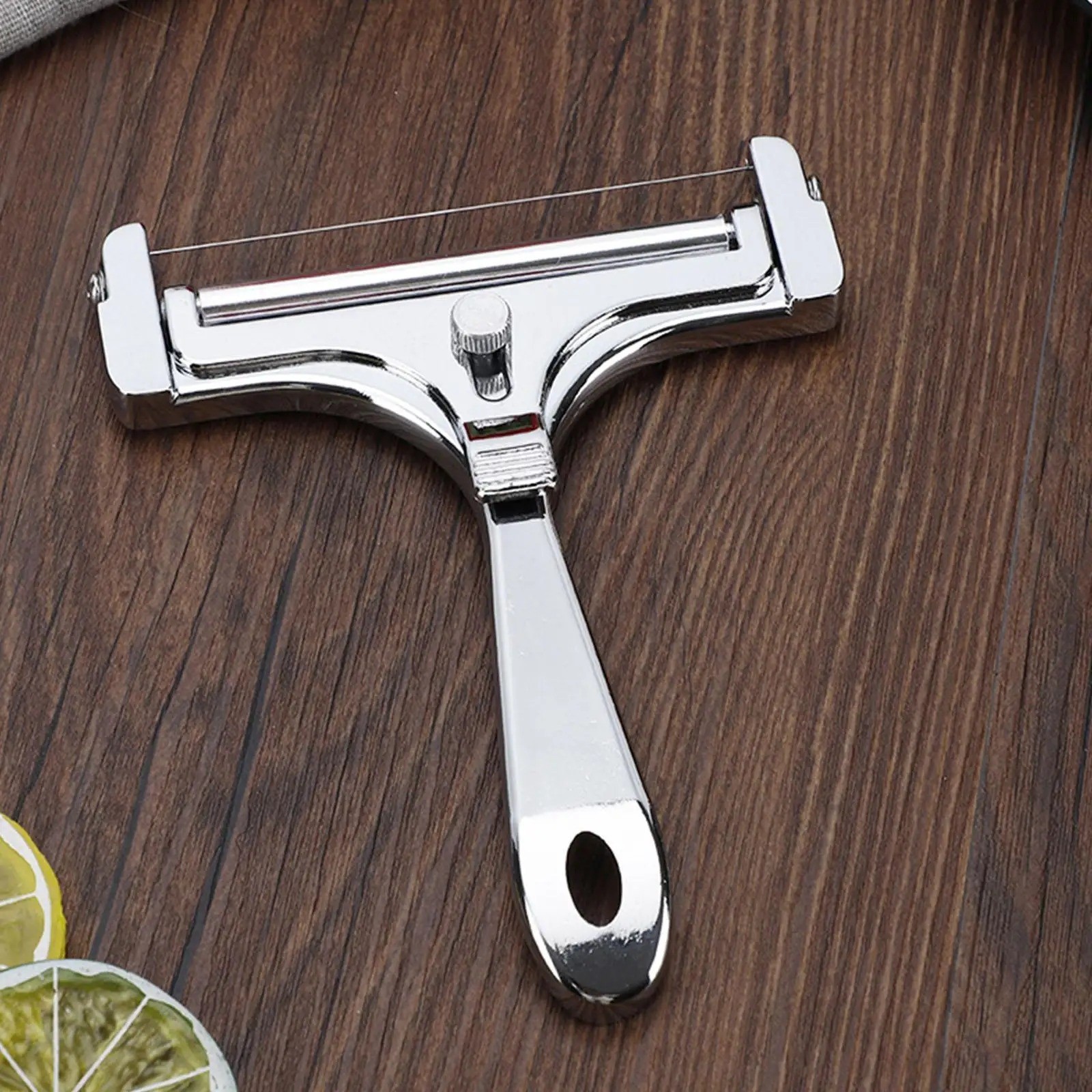 Stainless Steel Adjustable Cheese Slicer Wire Cutter for Thick or Thin Slices