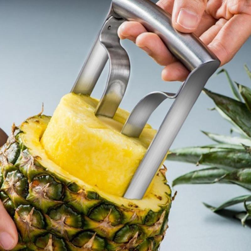 Stainless Steel Fruit Pineapple Corer Slicer Cutter Eye Peeler Kitchen Tools