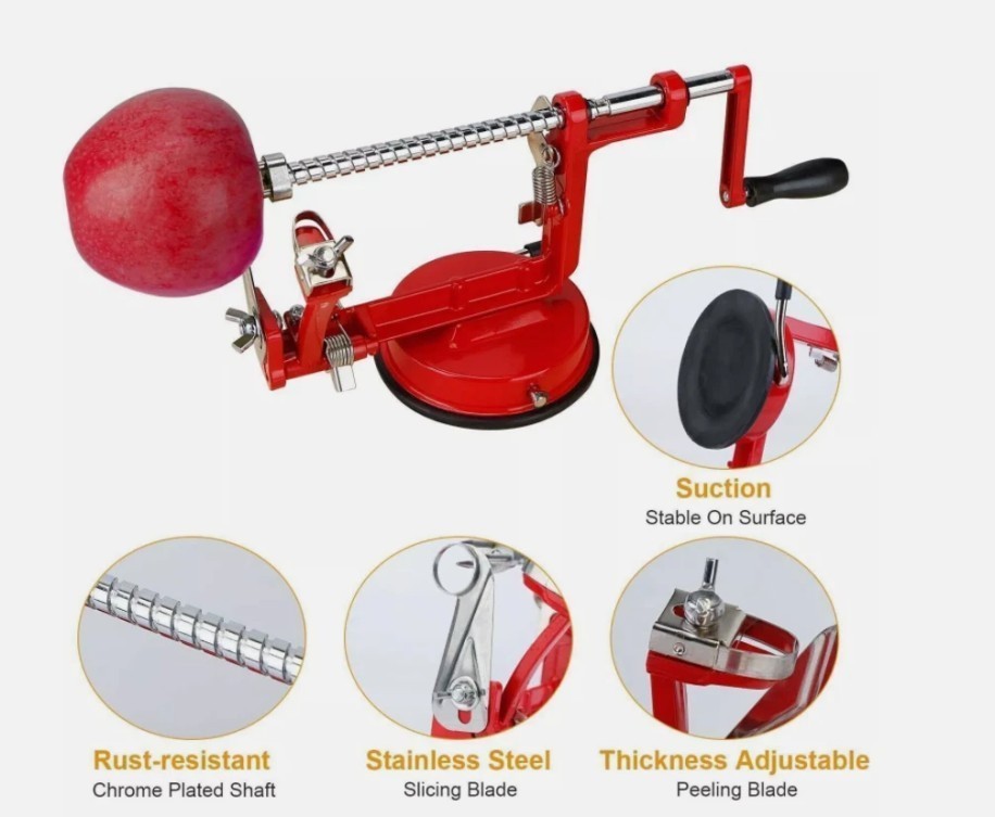 3 in 1 Apple Fruit Corer Slicer Peeler Slinky Machine Potato Cutter *#+#%&