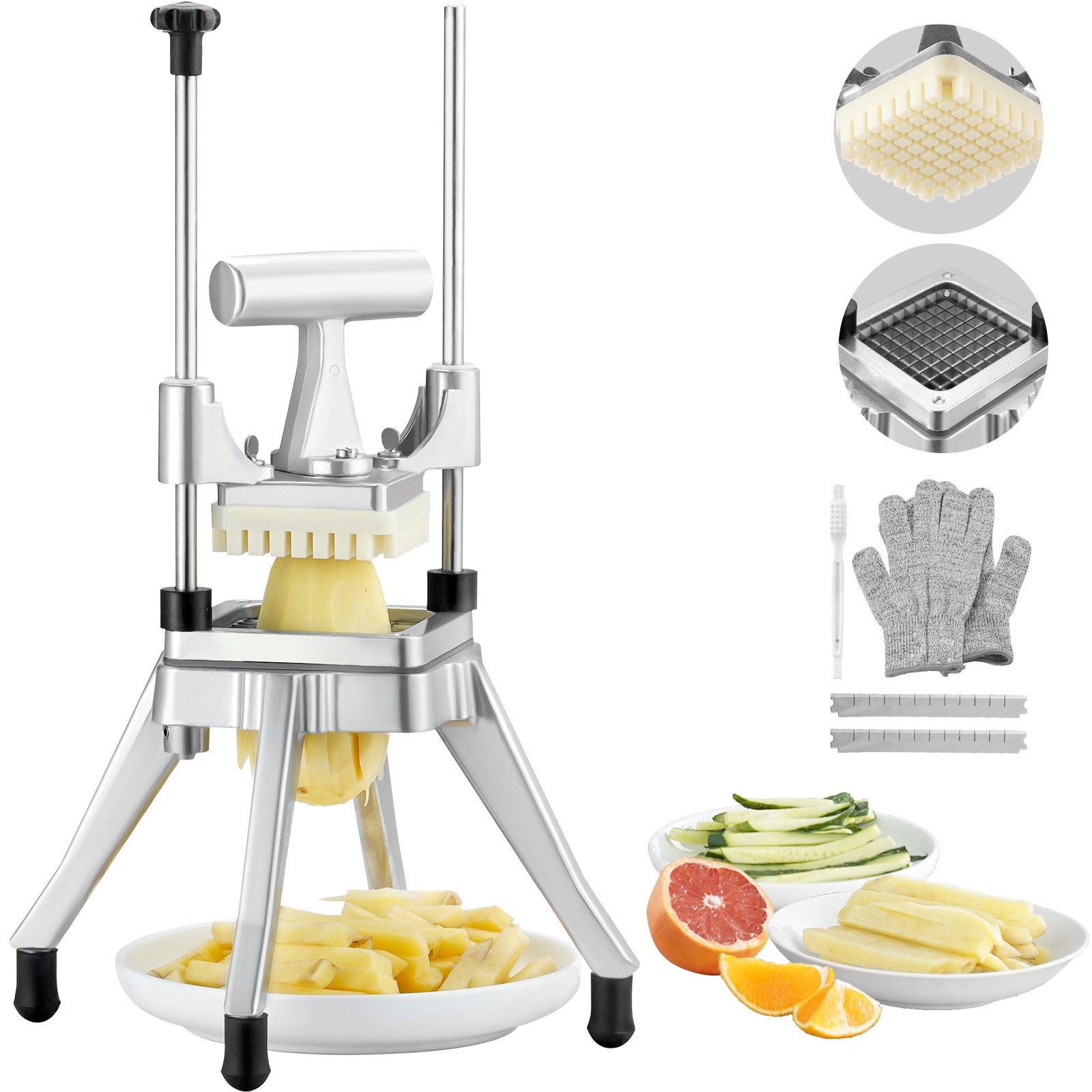 VEVOR 3/8″ Commercial Vegetable Dicer Fruit Dicer Food Shaper Tomato Slicer